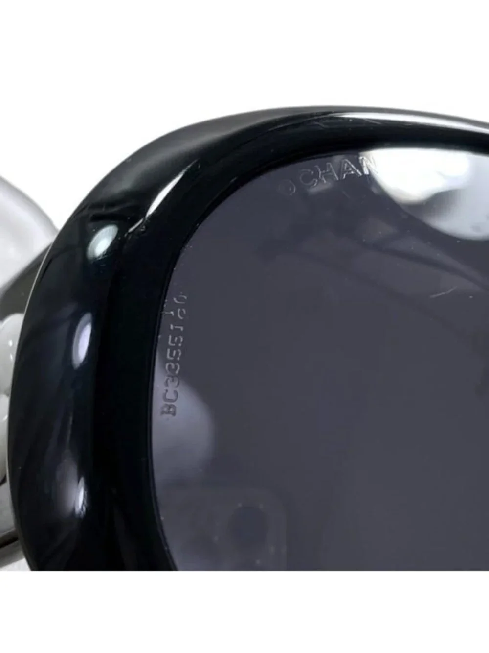 Chanel Sunglasses Camellia 87 Acetate Black Eyewear